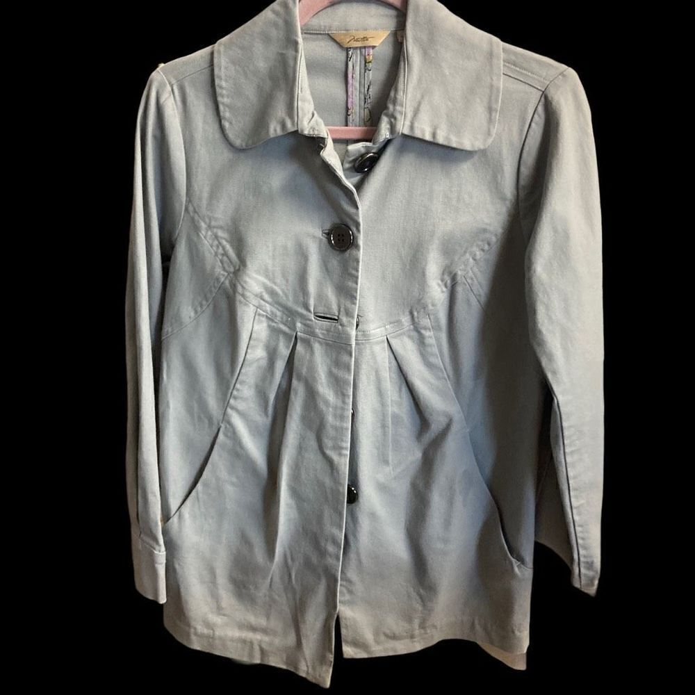 MOTTO QVC Women’s Gray Denim Jacket Size 4‎